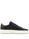 Duca Heritage Panama Leather Sneakers In Black