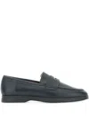 Duca Heritage Piero4 Leather Loafers In Blue