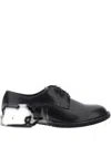 Duca Heritage Vt03valent Windsor Leather Derby Shoes In Black