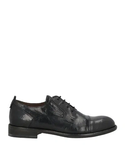 Ducanero Man Lace-up Shoes Black Size 6 Calfskin