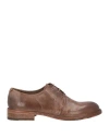 Ducanero Man Lace-up Shoes Camel Size 9 Calfskin In Beige