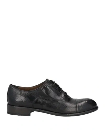 Ducanero Man Lace-up Shoes Black Size 7 Calfskin