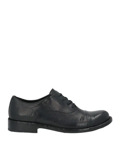 Ducanero Man Lace-up Shoes Black Size 8 Cowhide