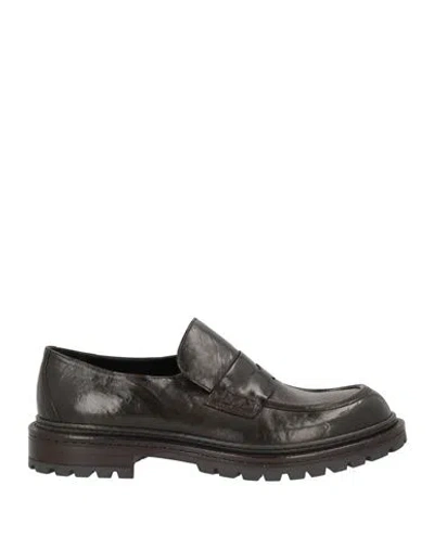 Ducanero Man Loafers Dark Brown Size 12 Calfskin