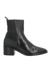 Ducanero Woman Ankle Boots Black Size 7 Calfskin In Multi