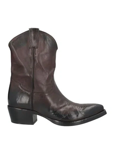 Ducanero Woman Ankle Boots Dark Brown Size 11 Leather