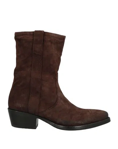 Ducanero Woman Ankle Boots Dark Brown Size 7 Leather