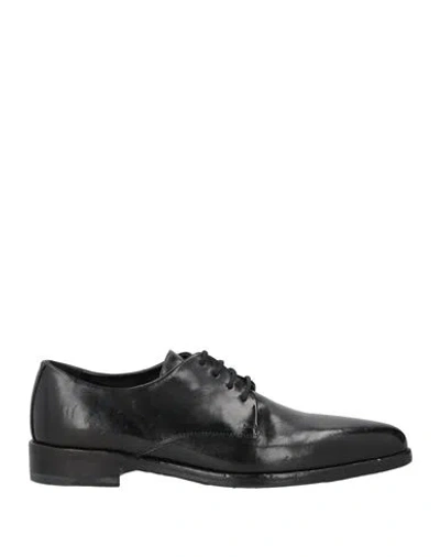 Ducanero Woman Lace-up Shoes Black Size 7 Leather