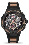 Ducati Corse Motore Chronograph Silicone Strap Watch, 49mm