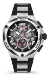 DUCATI CORSE MOTORE CHRONOGRAPH SILICONE STRAP WATCH, 49MM