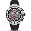 Ducati Corse Motore Leather Strap Chronograph Watch, 49mm X 56mm