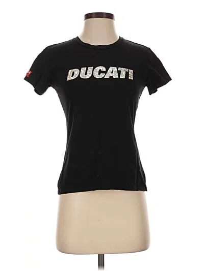 Pre-owned Ducati Short Sleeve T-shirt In Black