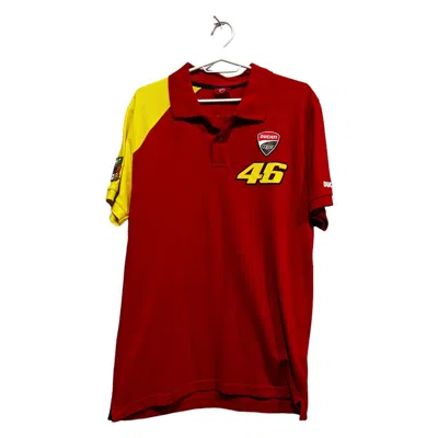 Pre-owned Ducati X Racing Ducati Corse Racing Polo Shirt Valentino Rossi 46 The Doctor In Red