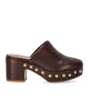 Duccio Del Duca Brown Heeled Clog In Brown