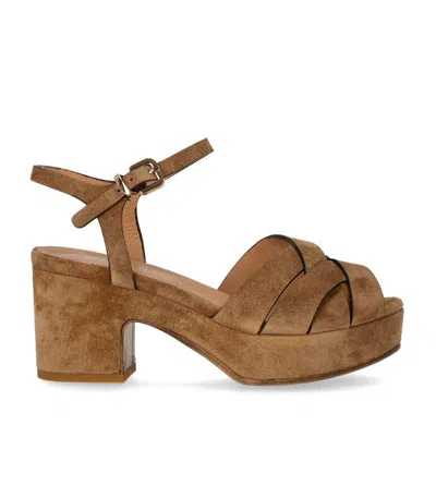 Duccio Del Duca Brown Heeled Sandal