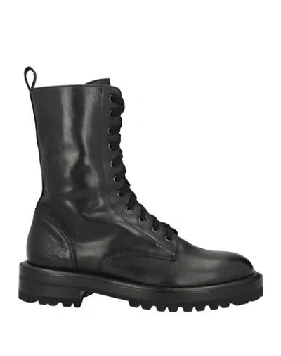 Duccio Del Duca Man Boot Black Size 8 Leather