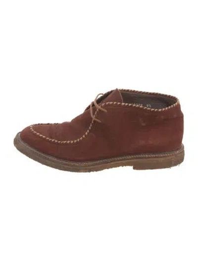 Pre-owned Duccio Del Duca Suede Boots In Brown