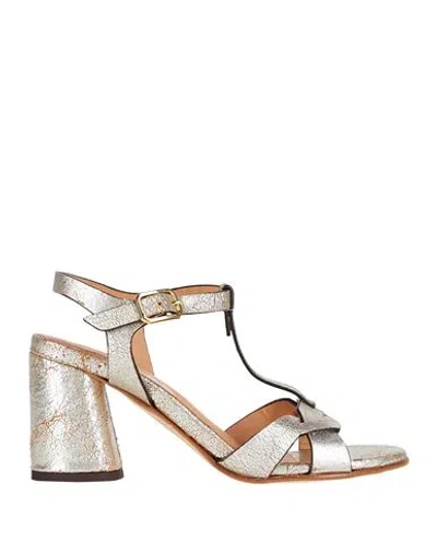 Duccio Del Duca Woman Sandals Silver Size 6 Leather