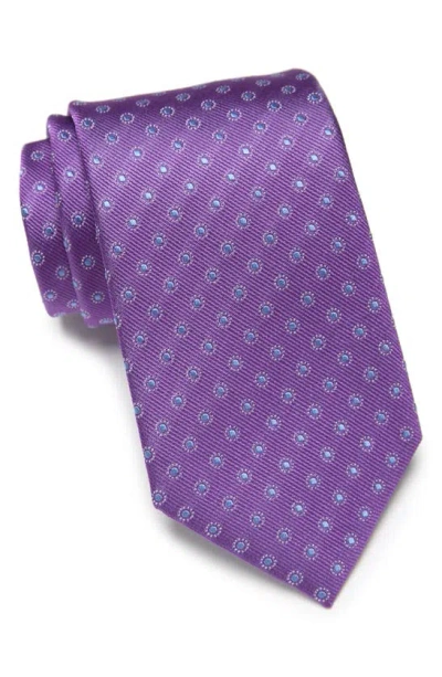 Duchamp Dot Silk Tie In Lavender