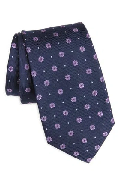 Duchamp Floral Silk Tie