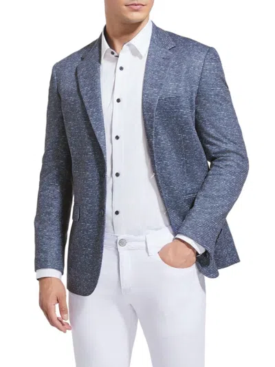 Duchamp London Men's Slim Fit Tweed Sportcoat In Navy