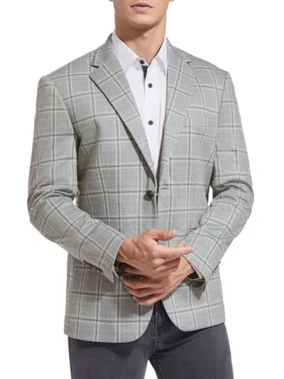 Duchamp London Men's Windowpane Check Slim Fit Sportcoat In Grey