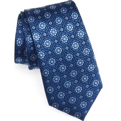 Duchamp Medallion Print Silk Tie