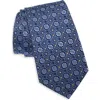 Duchamp Medallion Silk Tie In Multi