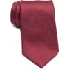 Duchamp Neat Textured Silk Tie In Burgundy