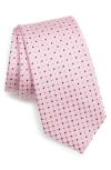 Duchamp Patterned Silk Tie In Pink