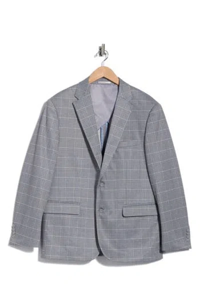 Duchamp Plaid Sport Coat In Blue