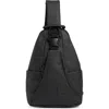 Duchamp Rubberized Sling Bag In Black