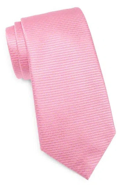 Duchamp Silk Solid Tie In Pink