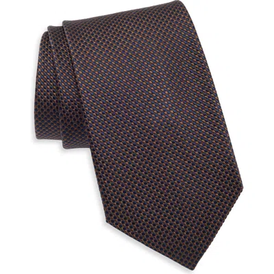 Duchamp Silk Tie In Brown