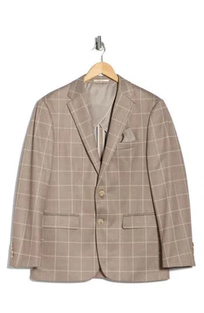 Duchamp Slim Fit Plaid Sport Coat In Brown