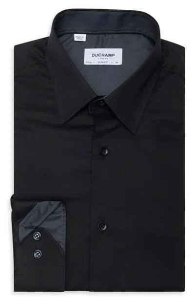 Duchamp Slim Fit Stretch Cotton Dress Shirt