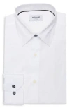 Duchamp Slim Fit Stretch Cotton Dress Shirt In White