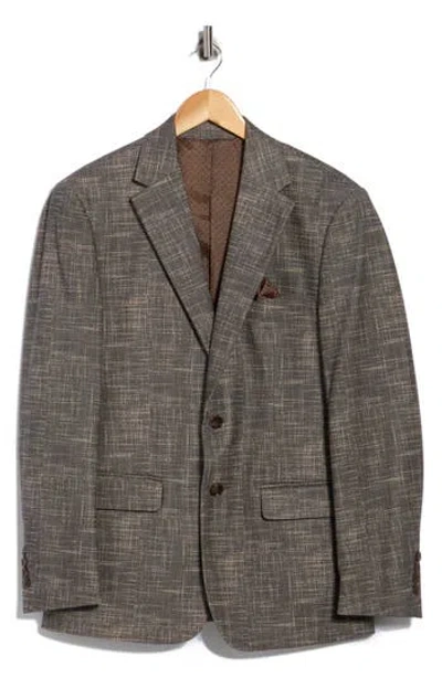 Duchamp Slim Fit Stretch Knit Sport Coat In Brown