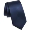 Duchamp Solid Silk Tie In Blue