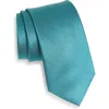 Duchamp Solid Silk Tie In Blue