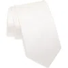 Duchamp Solid Silk Tie In Ivory