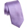 Duchamp Solid Silk Tie In Purple