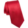 Duchamp Solid Silk Tie In Red