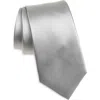 Duchamp Solid Silk Tie In Gray