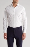 DUCHAMP SOLID TAILORED FIT DRESS SHIRT