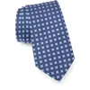 Duchamp Square Neat Silk Tie In Blue