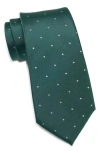 Duchamp Square Silk Tie In Green