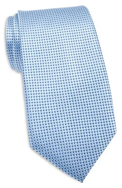 Duchamp Textured Silk Tie In Blue