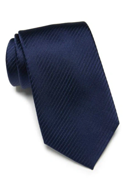 Duchamp Textured Silk Tie In Blue