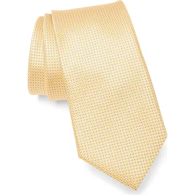 Duchamp Textured Silk Tie In Yellow